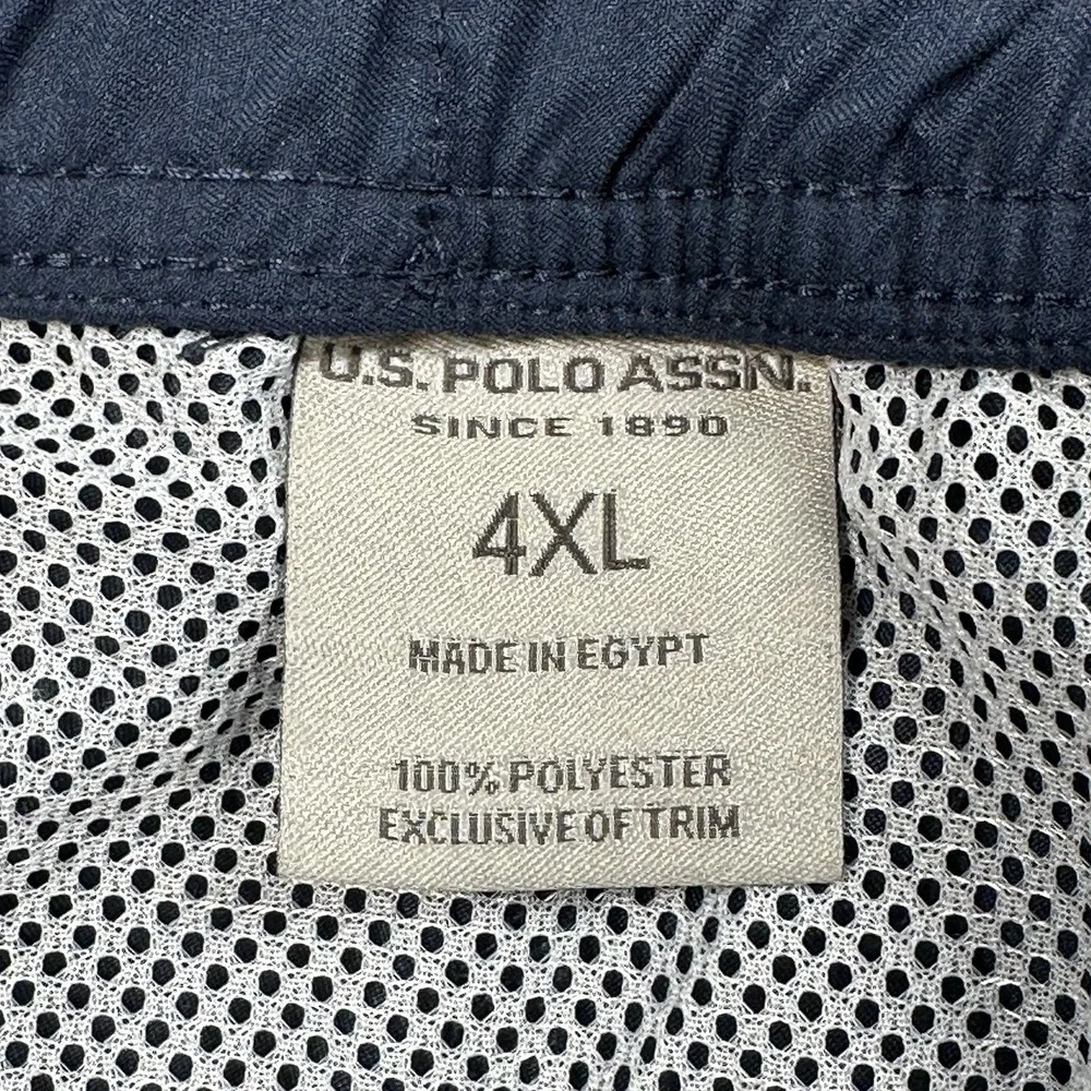 US Polo Assn Logo Tape Swim Trunks‎ 4XL Navy Red Big NWT Shorts NOTE